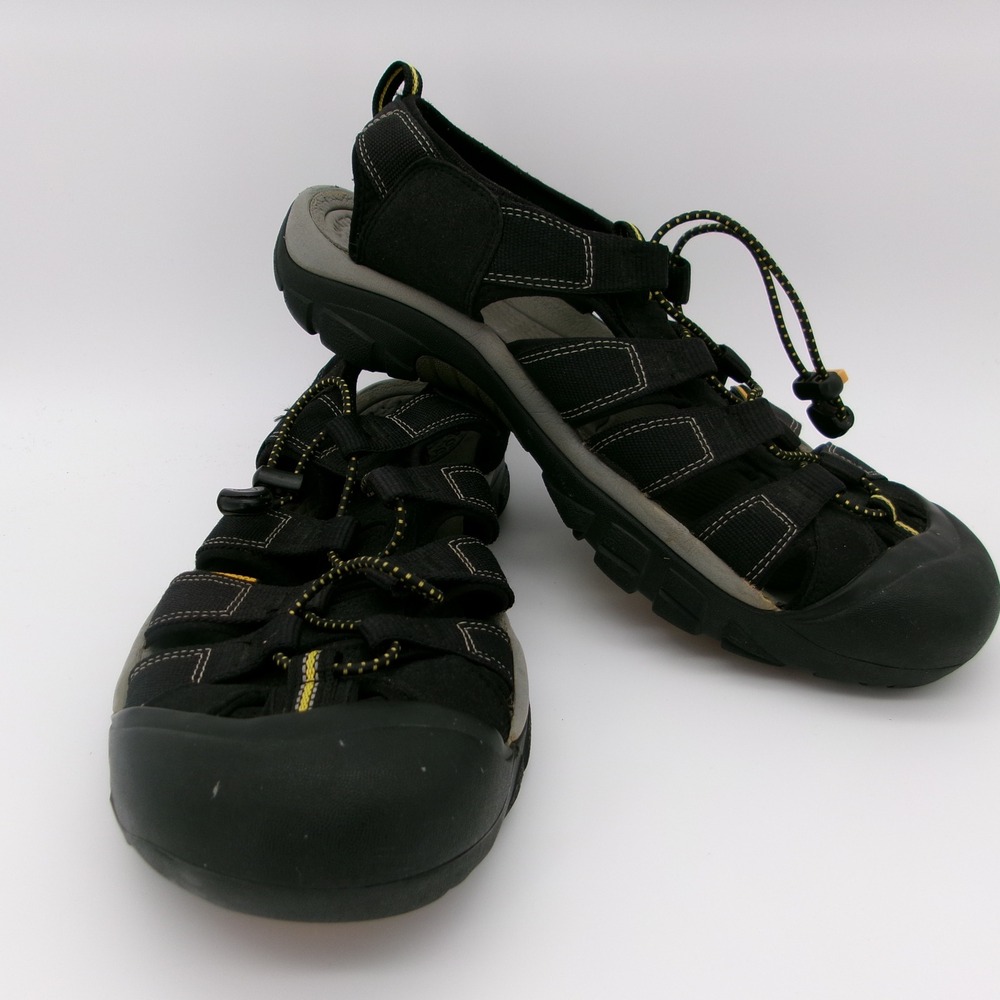 Keen Newport H2 Mens Black Yellow Waterproof Hiking Sandals 1001907 Size 13